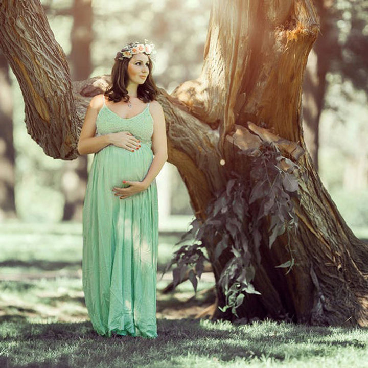 Dame Bohemian Stil Maxi Kjole Stilla