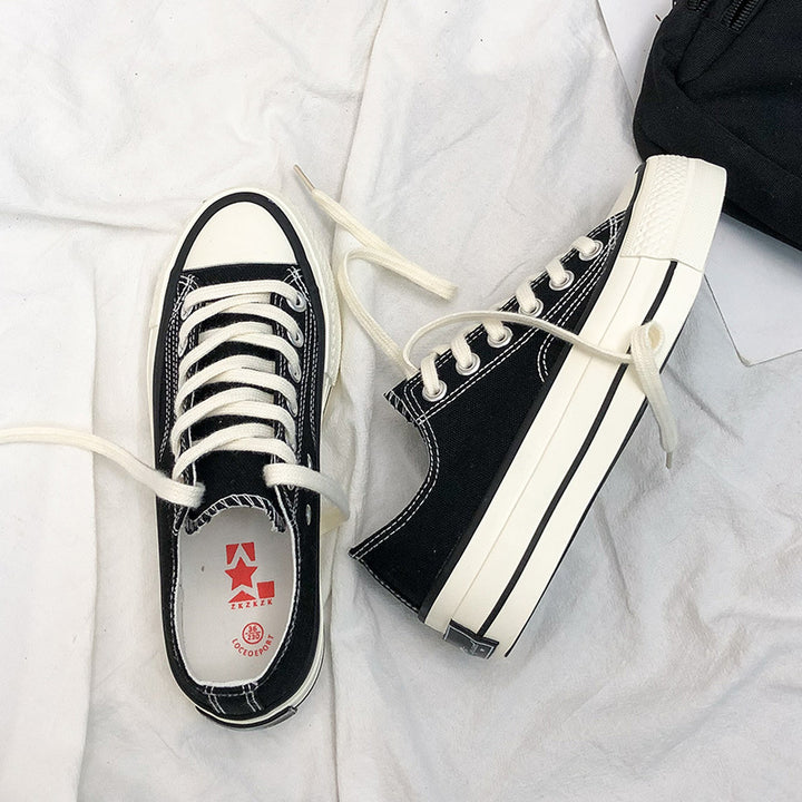 Dame fritids-sneakers i klassisk canvas-design med komfortabel dæmpning Stilla