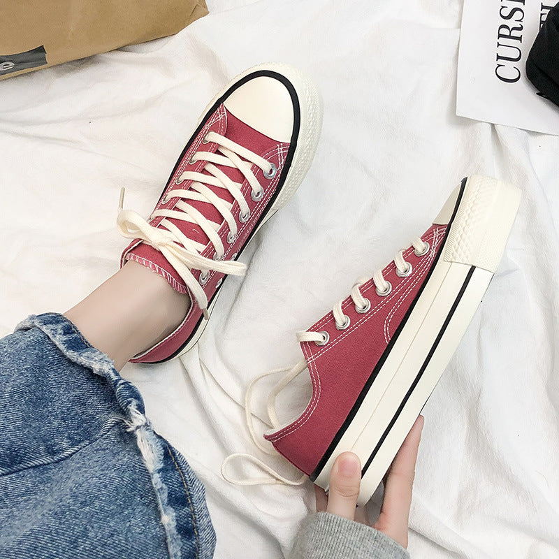 Dame fritids-sneakers i klassisk canvas-design med komfortabel dæmpning Stilla
