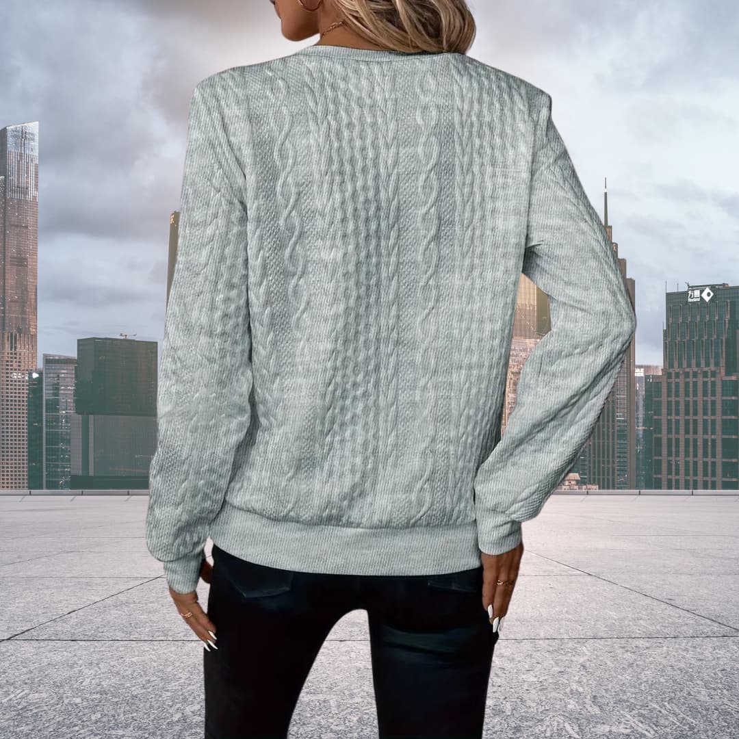 Stilla | Trendy pullover i twisted knit