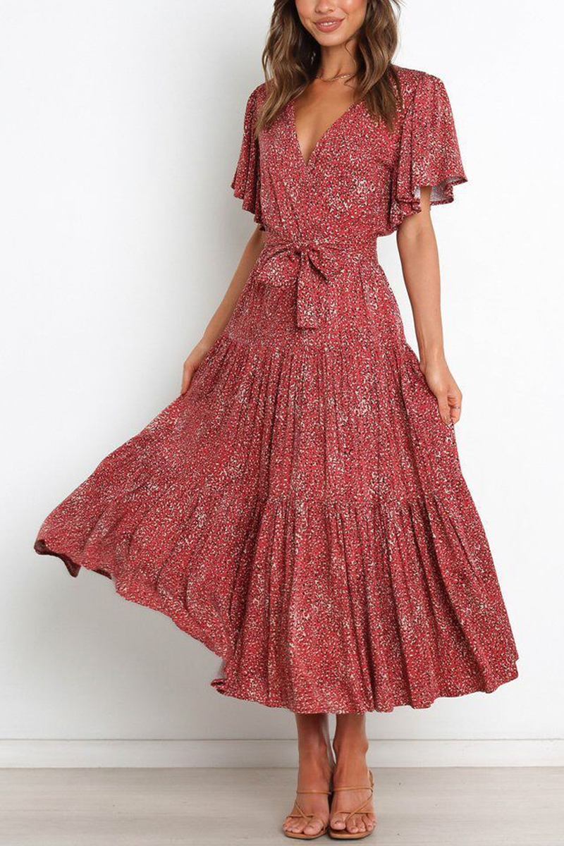 Stilla | Sunshine Grace Floral Midi Kjole