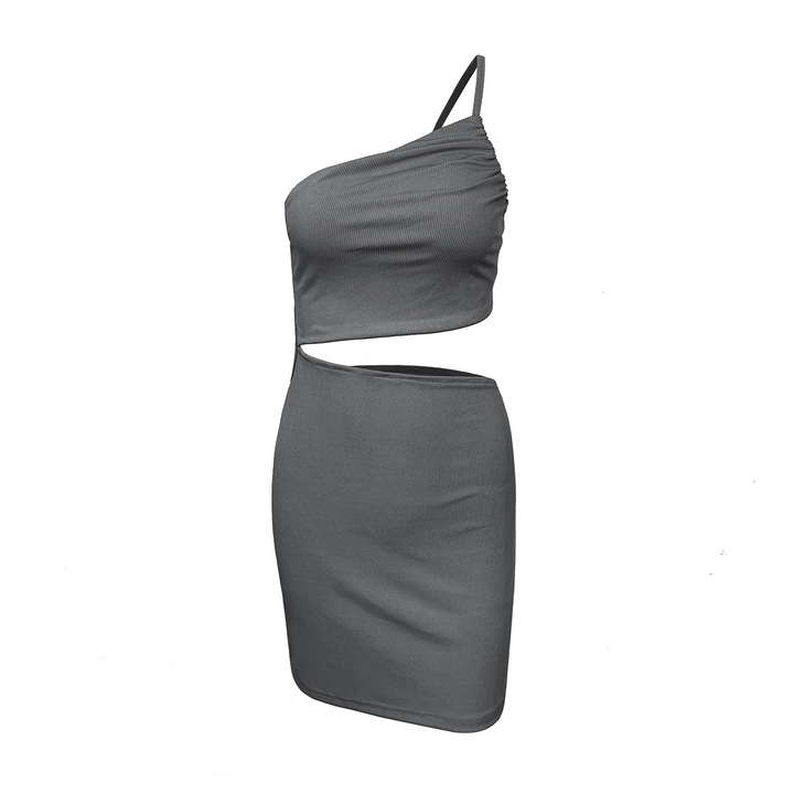 Stilla | Bodycon Mokkakjole Med En Skulder