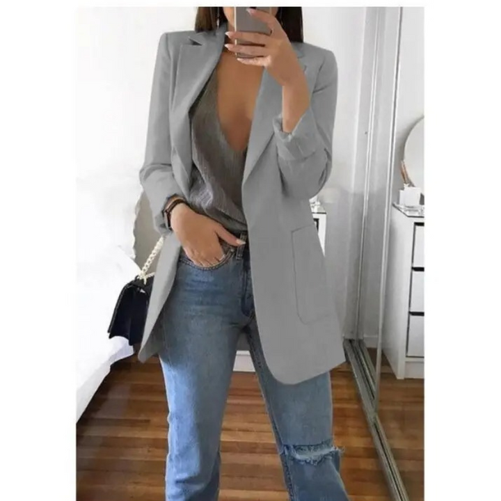 Stilla | Dame Blazer Lang Khaki