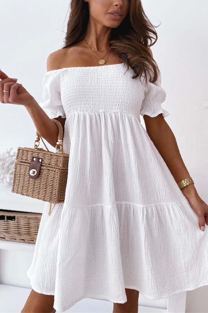 Stilla | Nyd Dage Off Shoulder Mini Kjoler