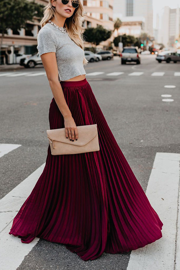 Stilla | for Eternity Plisseret Maxi Nederdel