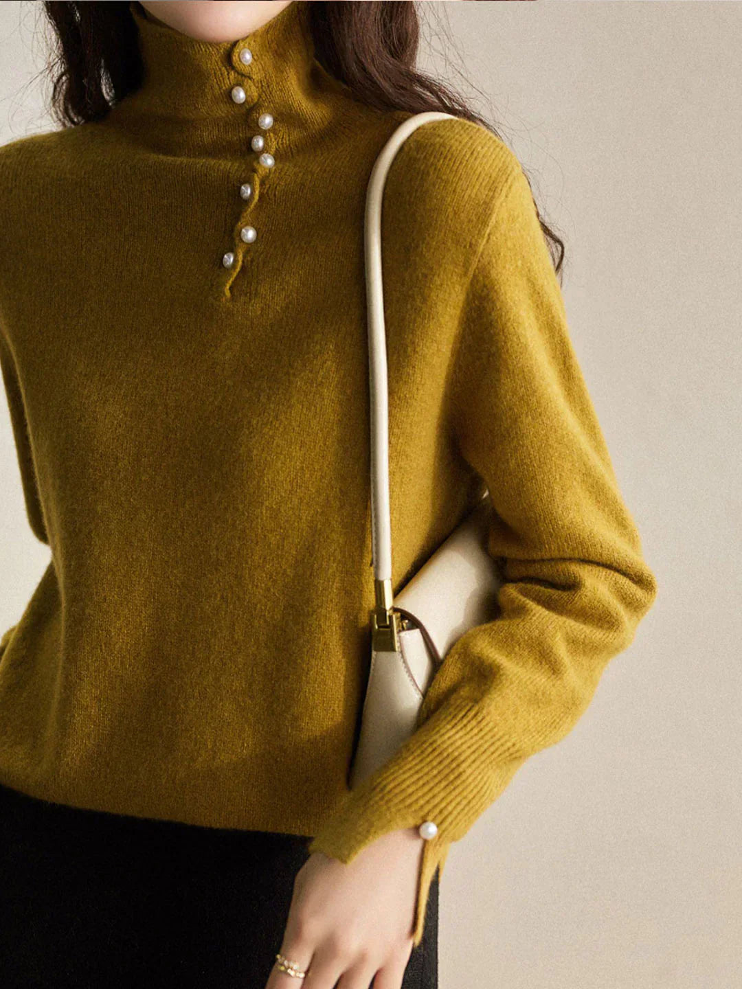 Stilla | Avaweinlese Pullover Med Knap-Hals