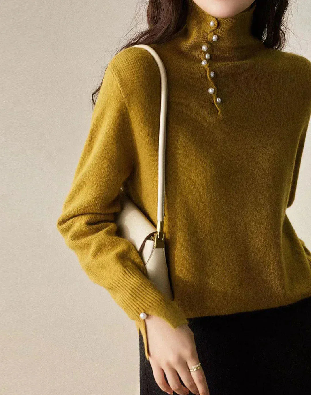 Stilla | Avaweinlese Pullover Med Knap-Hals