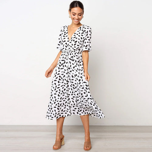 Femme Casual Midi Kjole Stilla