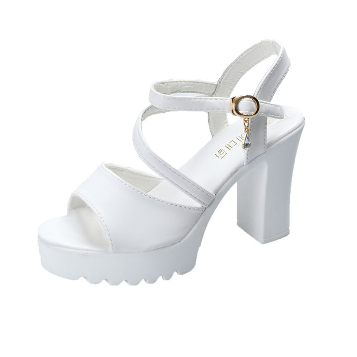 Dame High-Heel Sandaler med moderne kæde-design og komfortabel hælhøjde Stilla