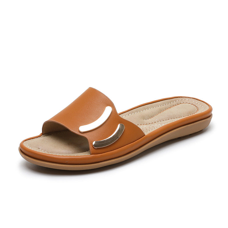 Dame komfortable sandaler med fashionable accenter Stilla