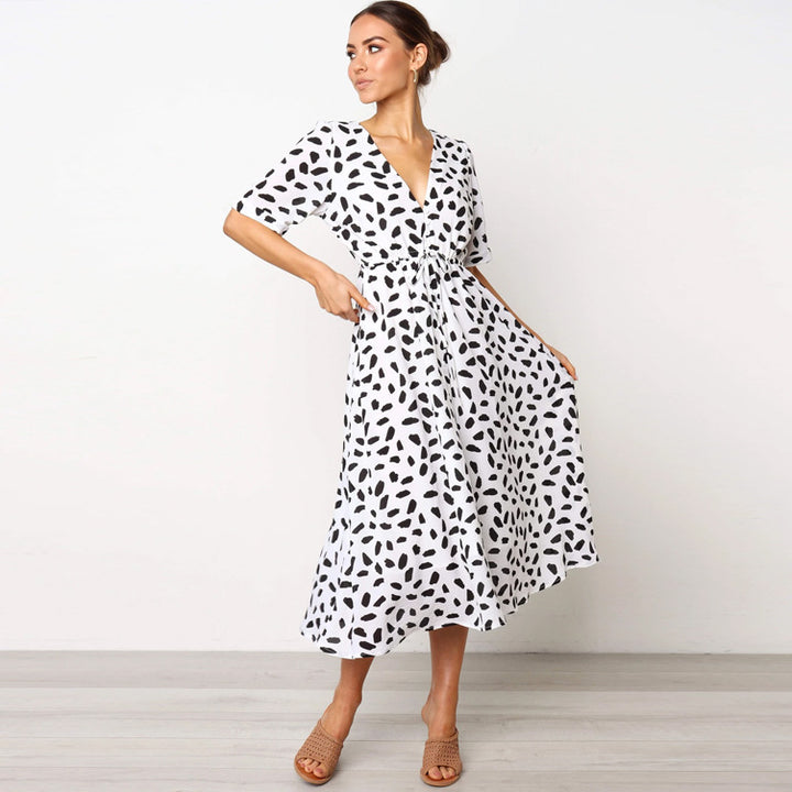Femme Casual Midi Kjole Stilla