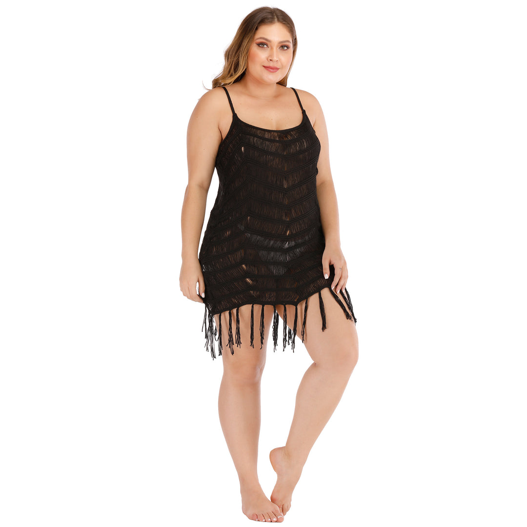 Femme Chic Fransen Strand-Overgangskjole Stilla