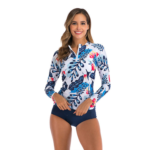 Dame UV-beskyttelse Rashguard med floral print Stilla