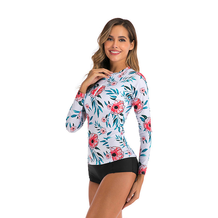 Dame UV-beskyttelse Rashguard med floral print Stilla