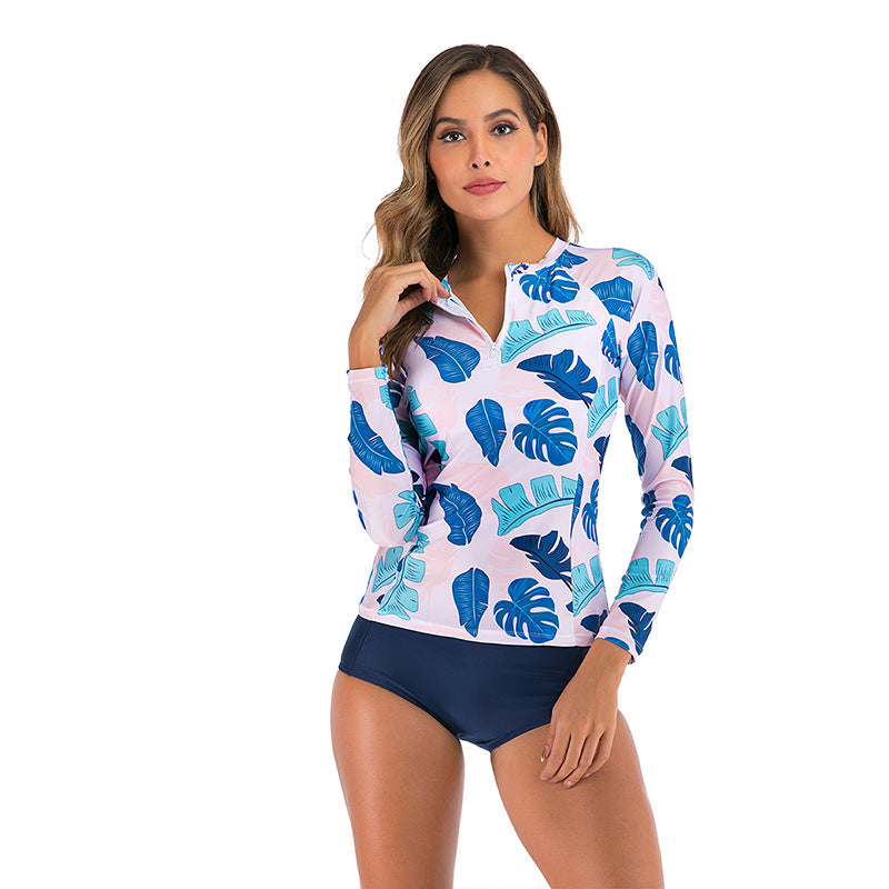 Dame UV-beskyttelse Rashguard med floral print Stilla