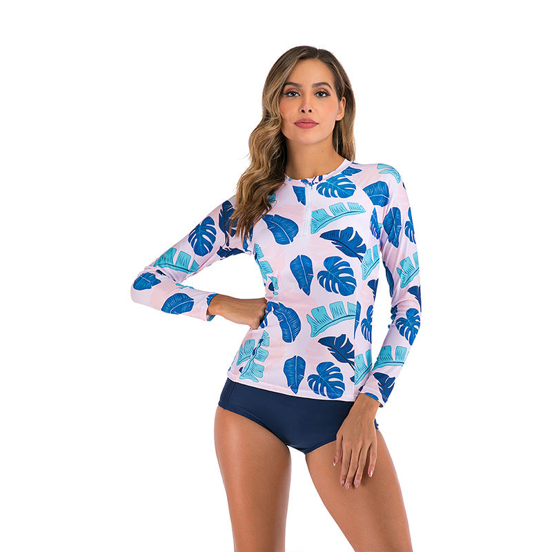 Dame UV-beskyttelse Rashguard med floral print Stilla
