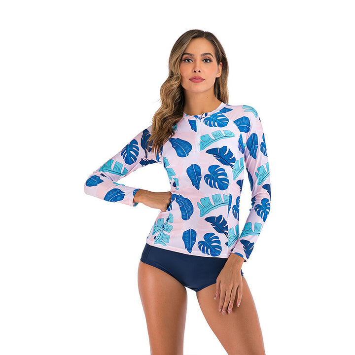 Dame UV-beskyttelse Rashguard med floral print Stilla