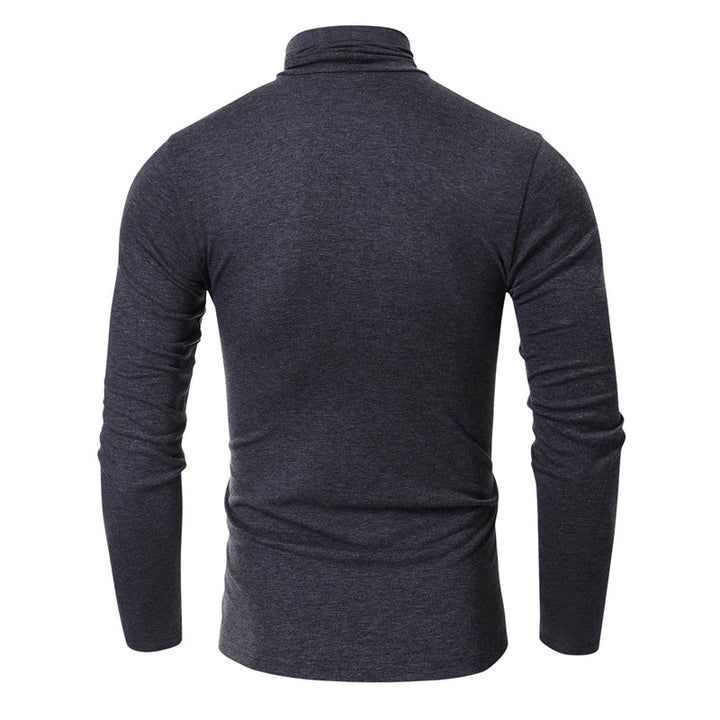 Herren Turtleneck-Shirt i høj kvalitets, elastisk bomuldsblanding Stilla