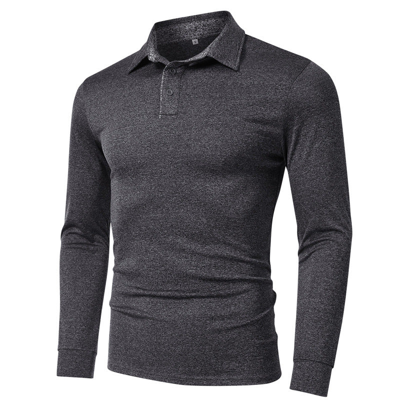 Herrer langærmet Casual Polo-Shirt med åndbar struktur Stilla