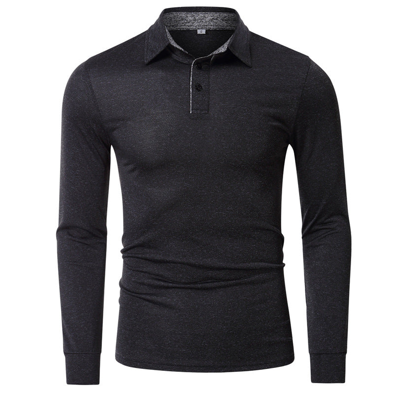 Herrer langærmet Casual Polo-Shirt med åndbar struktur Stilla