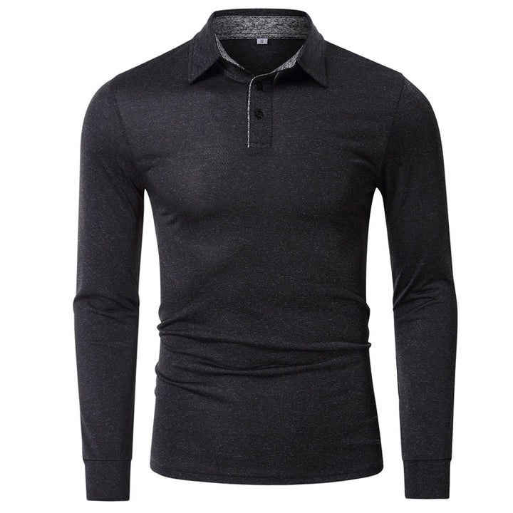 Herrer langærmet Casual Polo-Shirt med åndbar struktur Stilla
