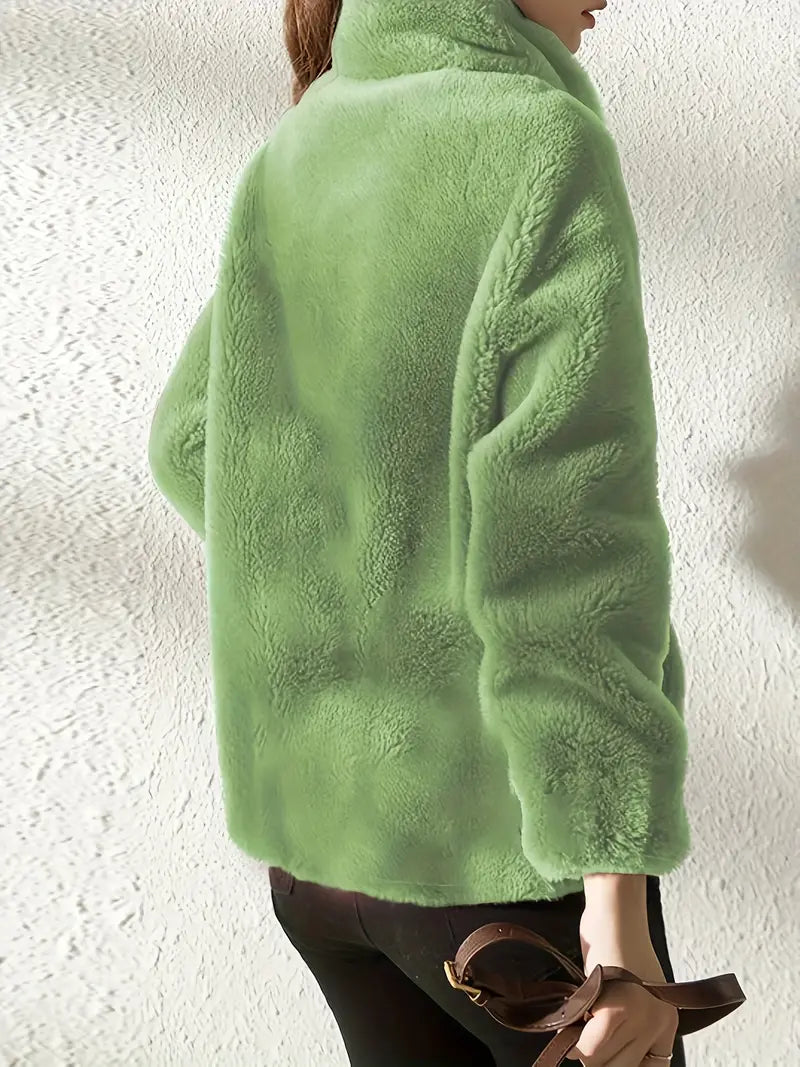 Stilla | Komfortabel Lynlås Sweatshirt Med Snøre
