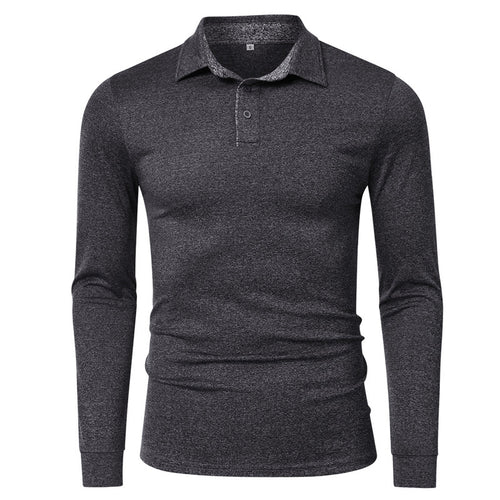 Herrer langærmet Casual Polo-Shirt med åndbar struktur Stilla