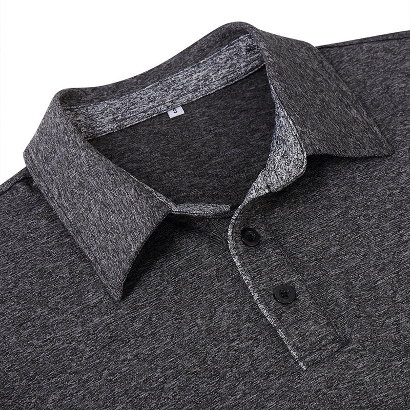 Herrer langærmet Casual Polo-Shirt med åndbar struktur Stilla
