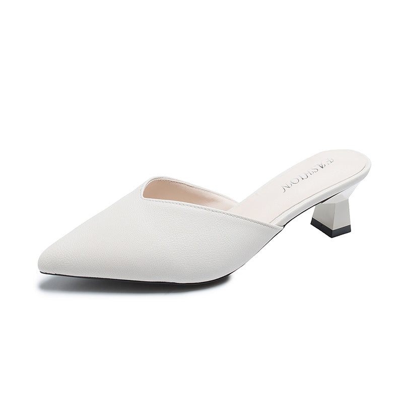 Damer Elegante Slingback-Pumps med fashionable spids tåområde og stabil blokhæl Stilla