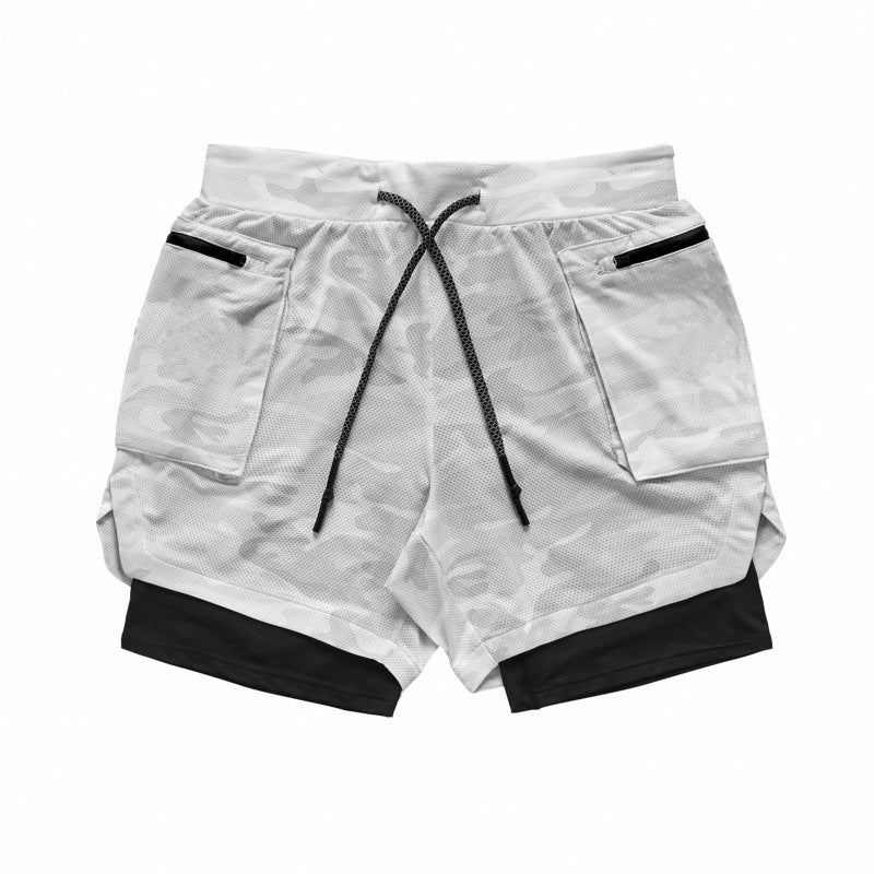 Herrer Sportslige Hybrid-Shorts med multifunktionelle lommer og åndbare indsatser Stilla