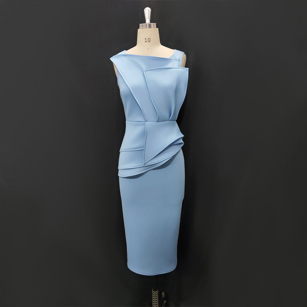 Dame Etuikjole med elegant draperingsdesign Skovae