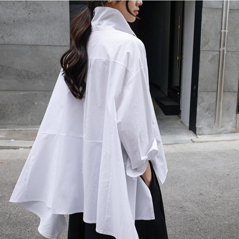 Dame Oversized Bluse med struktureret snit og moderne ærmer Stilla