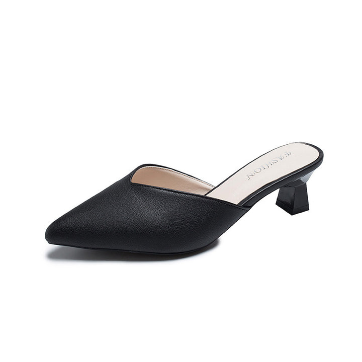 Damer Elegante Slingback-Pumps med fashionable spids tåområde og stabil blokhæl Stilla