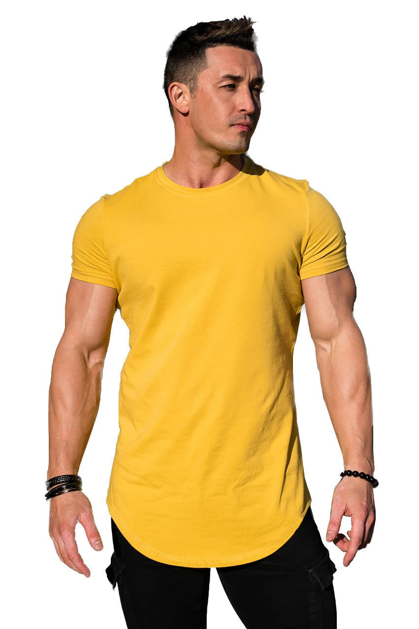 Herre moderisk T-shirt med forlænget snit Stilla