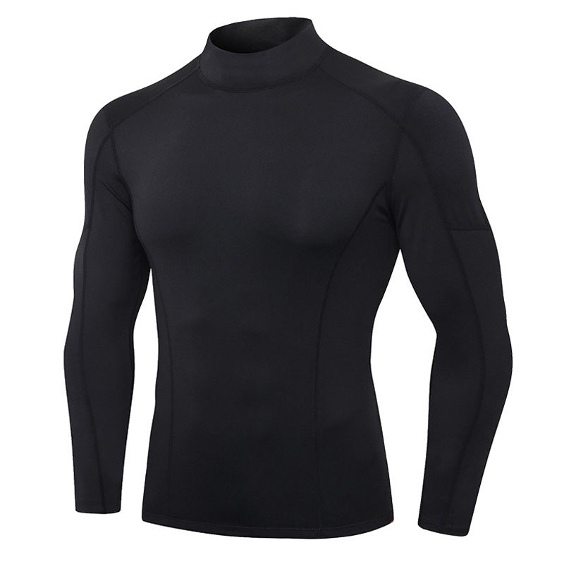 Herrer funktionel T-shirt med høj krave og elastisk materiale Stilla