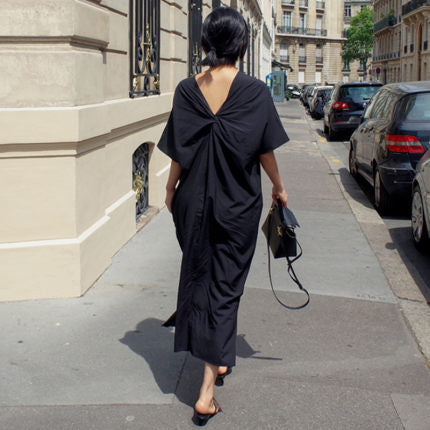 Dame Midi-kjole med sidelits Stilla