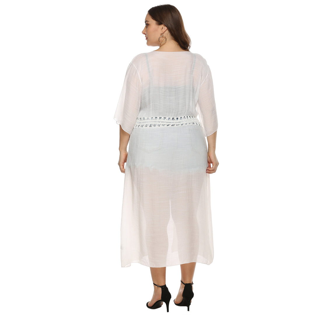 Femme Hæklet-Detail Strandcover-Up Kjole Stilla
