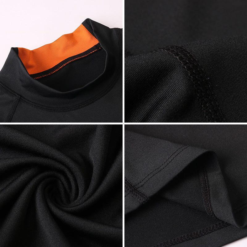 Herrer funktionel T-shirt med høj krave og elastisk materiale Stilla