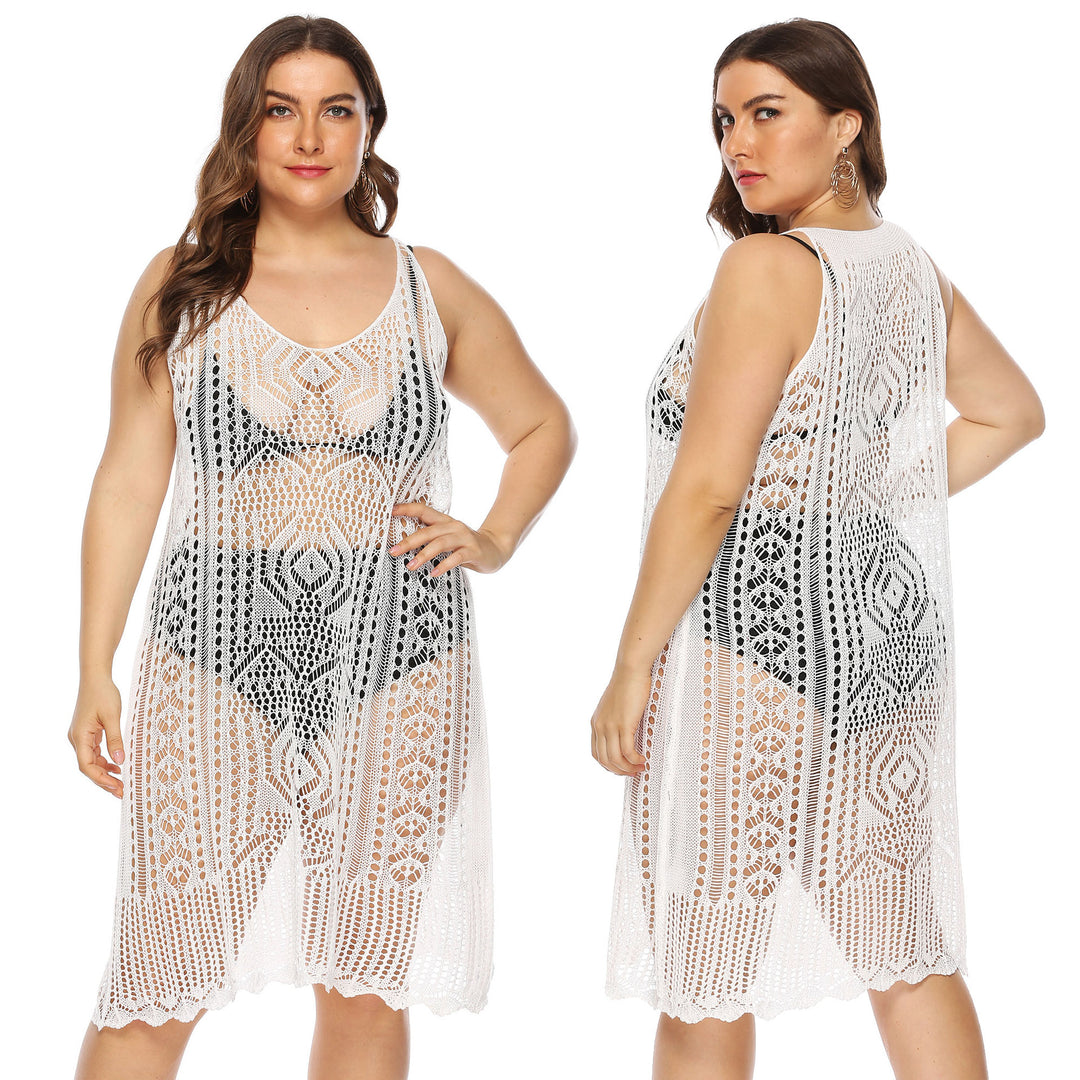 Femme Spids-Crochet Strandkjole Stilla