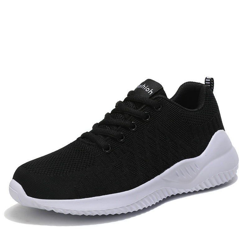 Dame Lettere Sport Sneakers med Åndbart Strik-Ovenmateriale Stilla