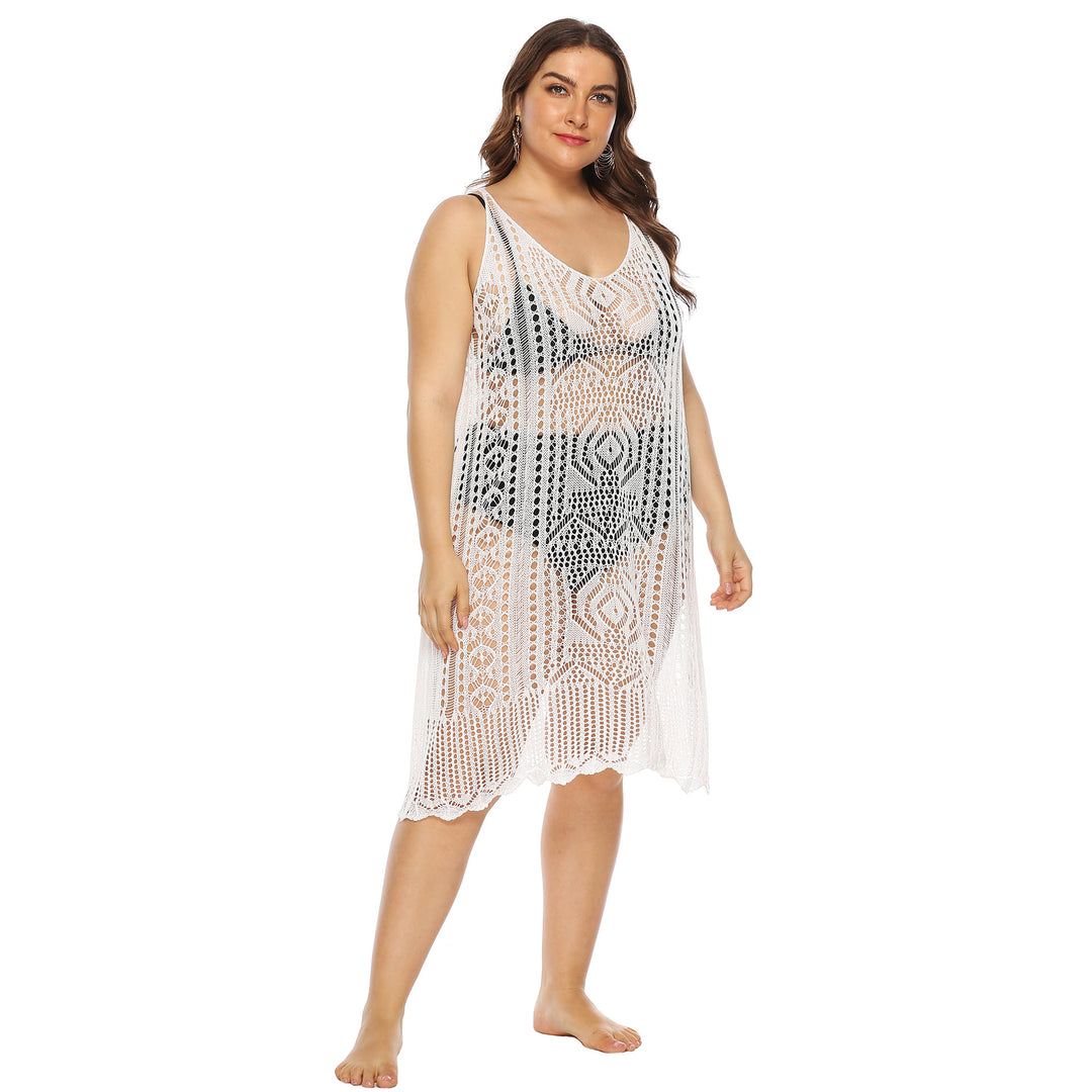 Dame Hæklet Strandkimono med elegant design og luftig struktur Stilla
