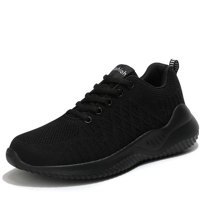 Dame Lettere Sport Sneakers med Åndbart Strik-Ovenmateriale Stilla