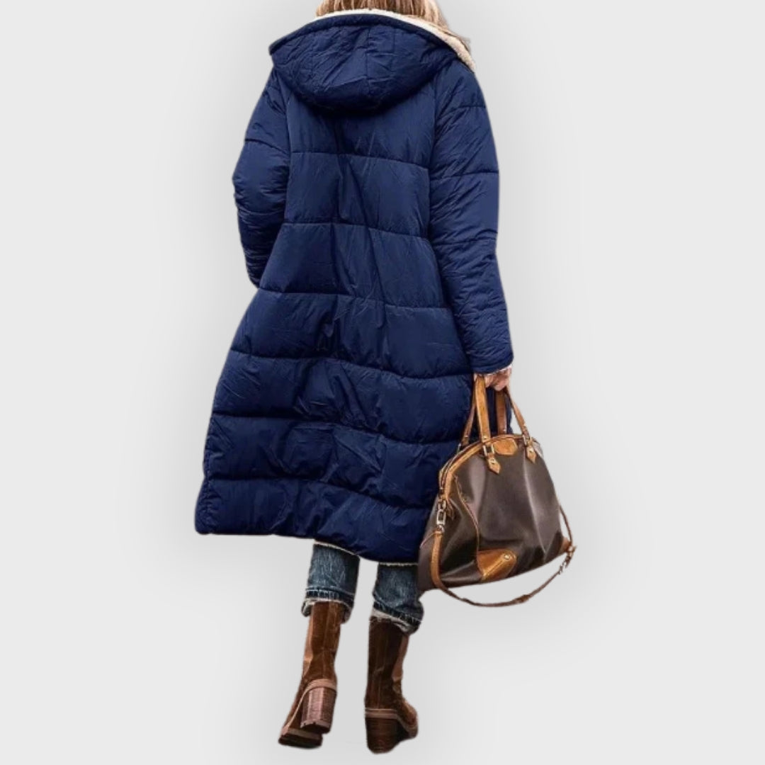 Stilla | Longline Sherpa-foreret Puffer-frakke
