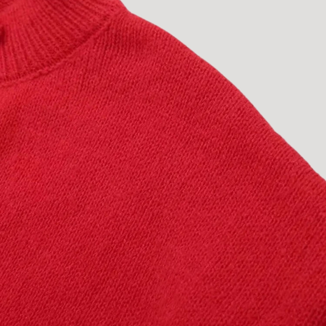 Stilla | Fringed Sleeve Buttoned Knit Strikketrøje