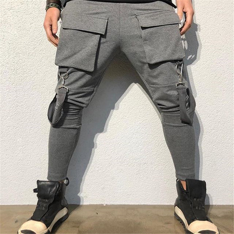 Herrer Cargo-Style Joggingbuks med praktiske lommer og stilfulde detaljer Stilla