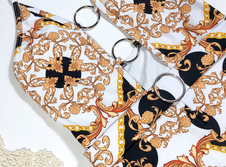 Dame Cut-Out badedragt med elegant ringdetalje og moderne design Stilla