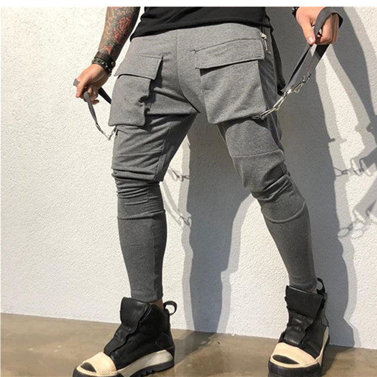 Herrer Cargo-Style Joggingbuks med praktiske lommer og stilfulde detaljer Stilla