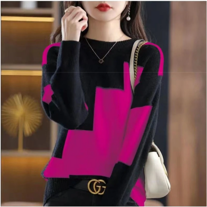 Stilla | Trendy finstrikket pullover