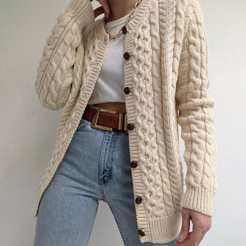 Stilla | Enkel Beige Pullover Med Lange Ærmer