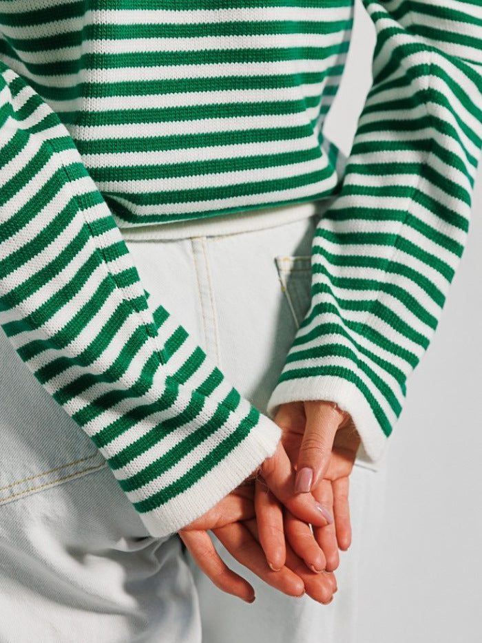 Stilla | Stribet Sweater Med Lange Ærmer Amelia